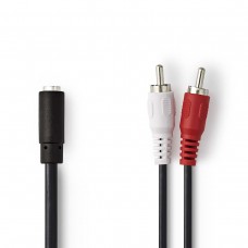 Perėjimas 2RCA → 3.5mm stereo (K-L) 0.2m Nedis 